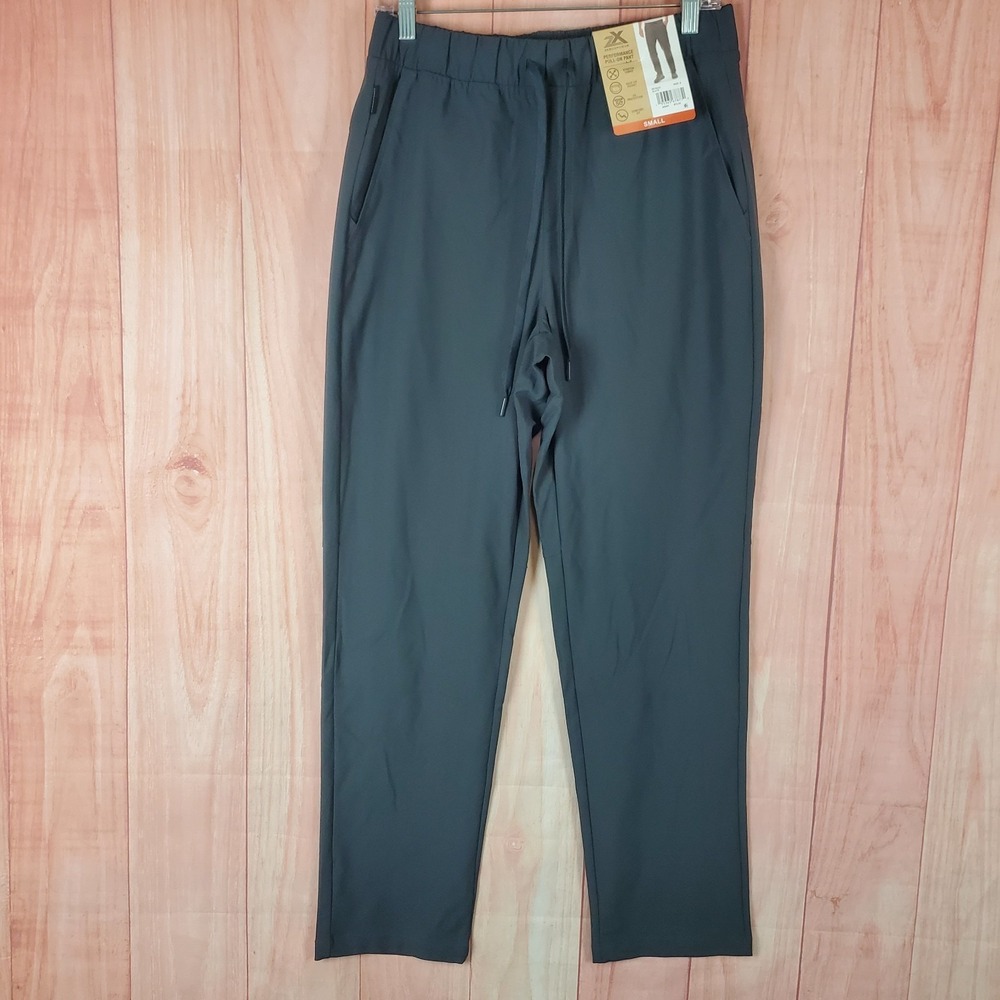 ZeroXposur Track Pants Mens Small Gray Comfort Fit Tapered Leg UV Protection